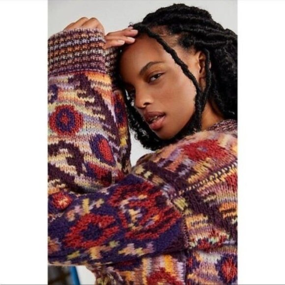 Free People Home On The Range Cardi Sweater Cardigan Oversized Size S NWT $398 - Picture 2 of 10